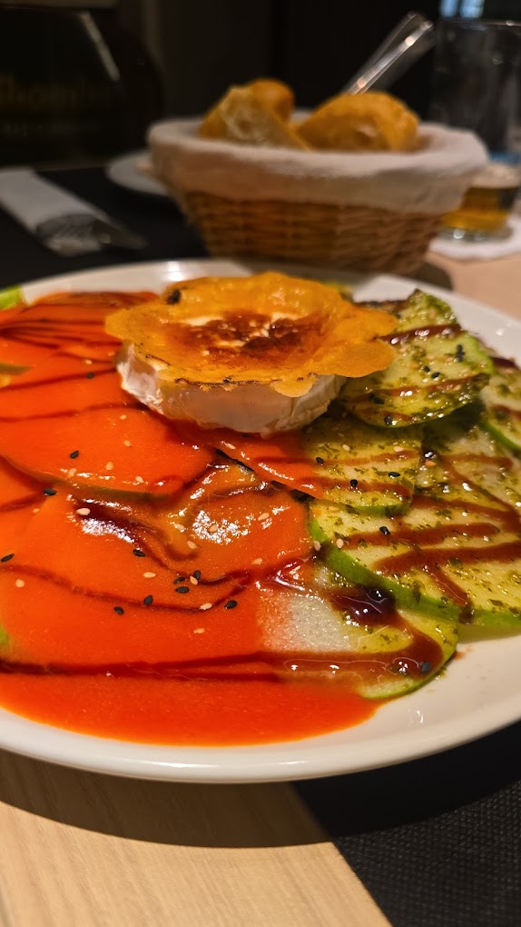 Ensalada de queso de cabra